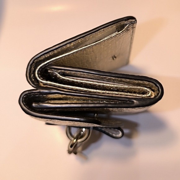 Chloe Mini Metallic Trifold Aby Wallet - Picture 10 of 16